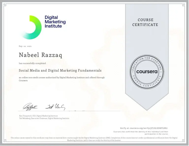 nabeel digital certificate